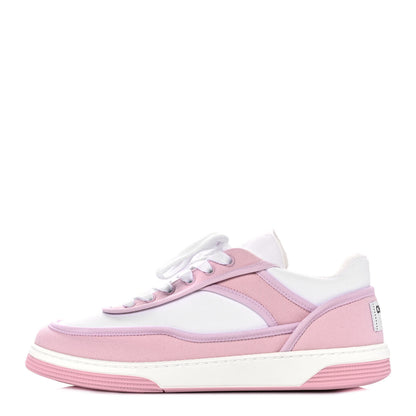 Chanel Fabric Womens Logo Sneakers 36 Light Pink 1 of 10