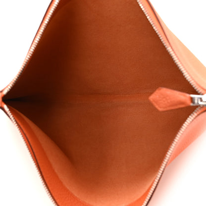 Hermes Togo Large Bazar Pouch Orange 5 of 7