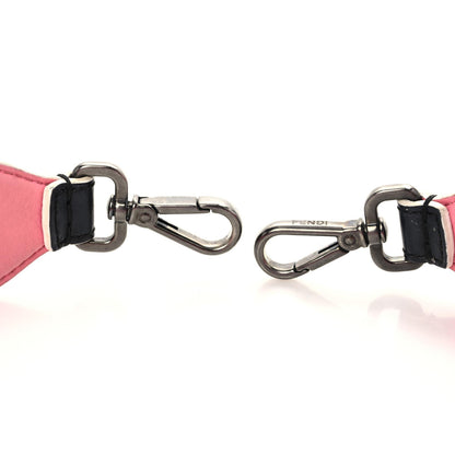 Fendi Vitello Dolce Fun Fair Metal Studded Strap You Black Multicolor 3 of 9