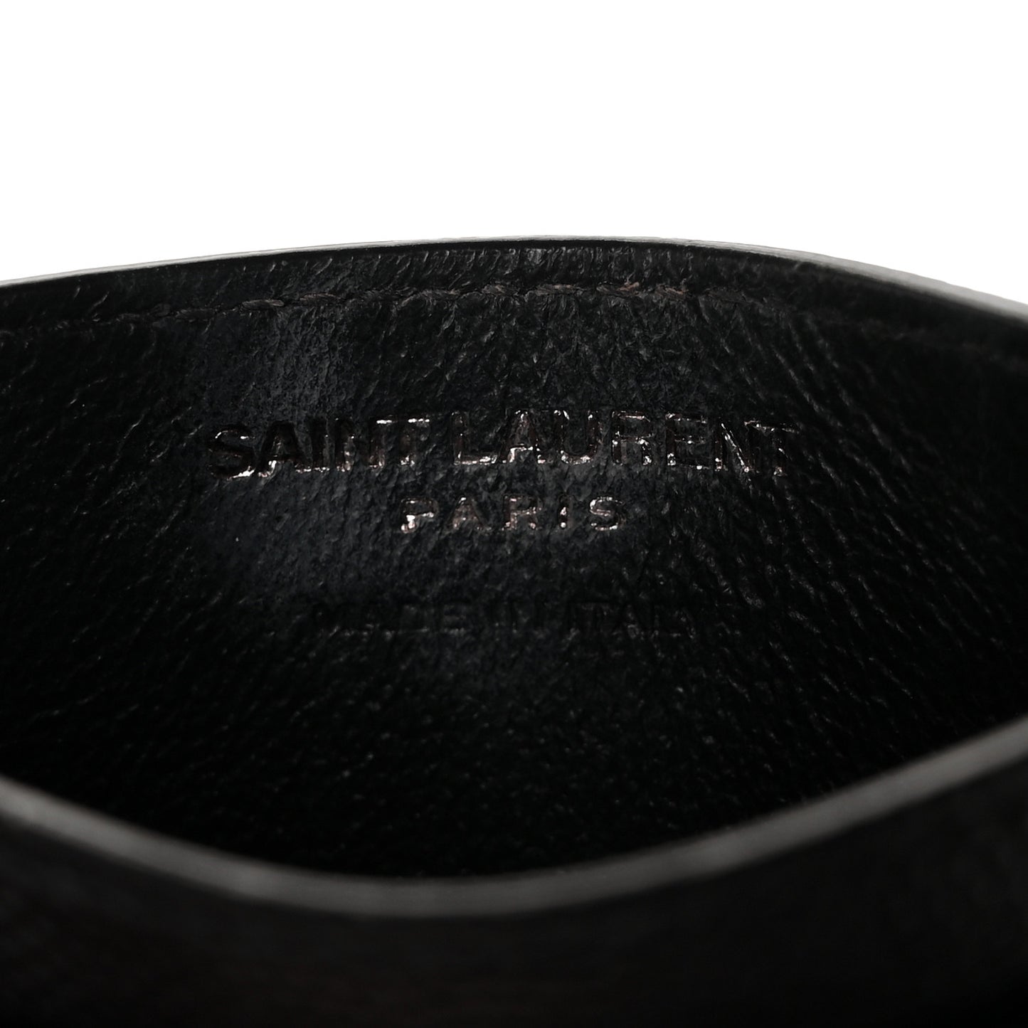 Grain De Poudre Matelasse Chevron Monogram Credit Card Case Black