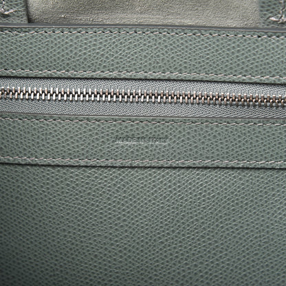 Celine Grained Calfskin Small Vertical Cabas Green 9 of 9