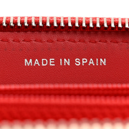 Chanel Patent Quilted Double Stitched Zip Around Wallet Red 7 of 9