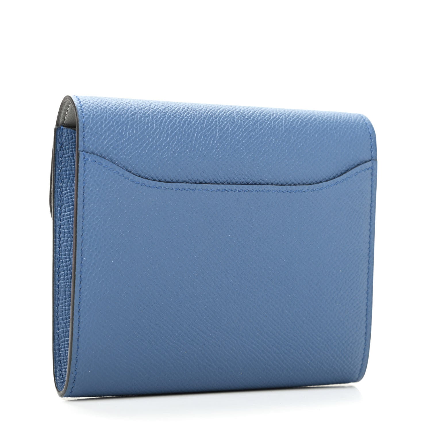 Hermes Epsom Verso Constance Short Wallet Bleu Agate Gris Mouette 2 of 6