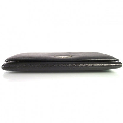 Prada Saffiano Continental Wallet Black 3 of 9