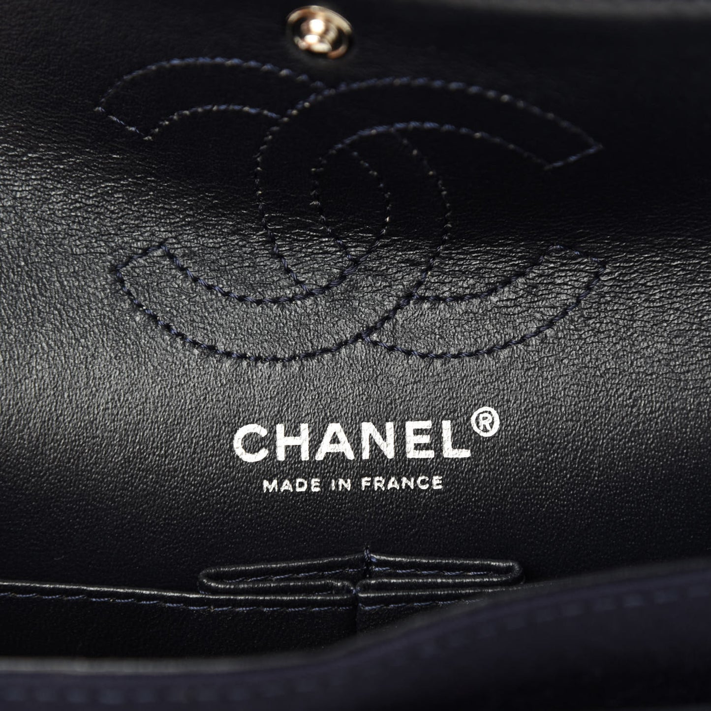 Jersey Quilted 2.55 Reissue Mini Flap Navy Blue