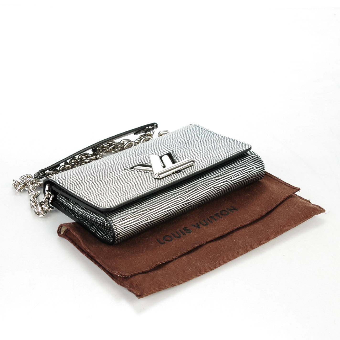 Epi Twist Chain Wallet Metal