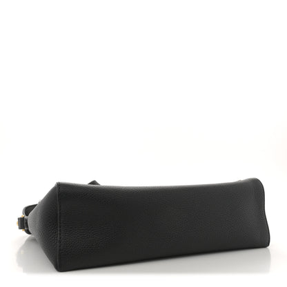 Burberry Grainy Calfskin Vintage Check Note Crossbody Bag Black 4 of 11