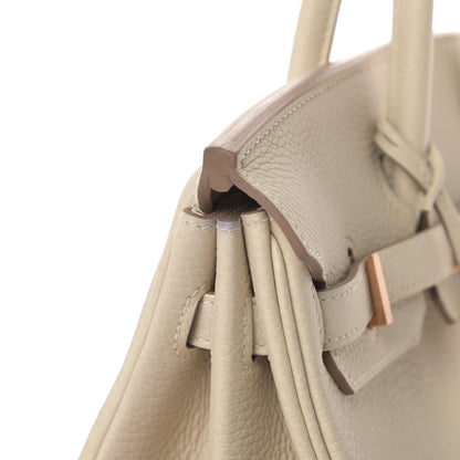 Hermes Togo Birkin 25 Craie 12 of 13