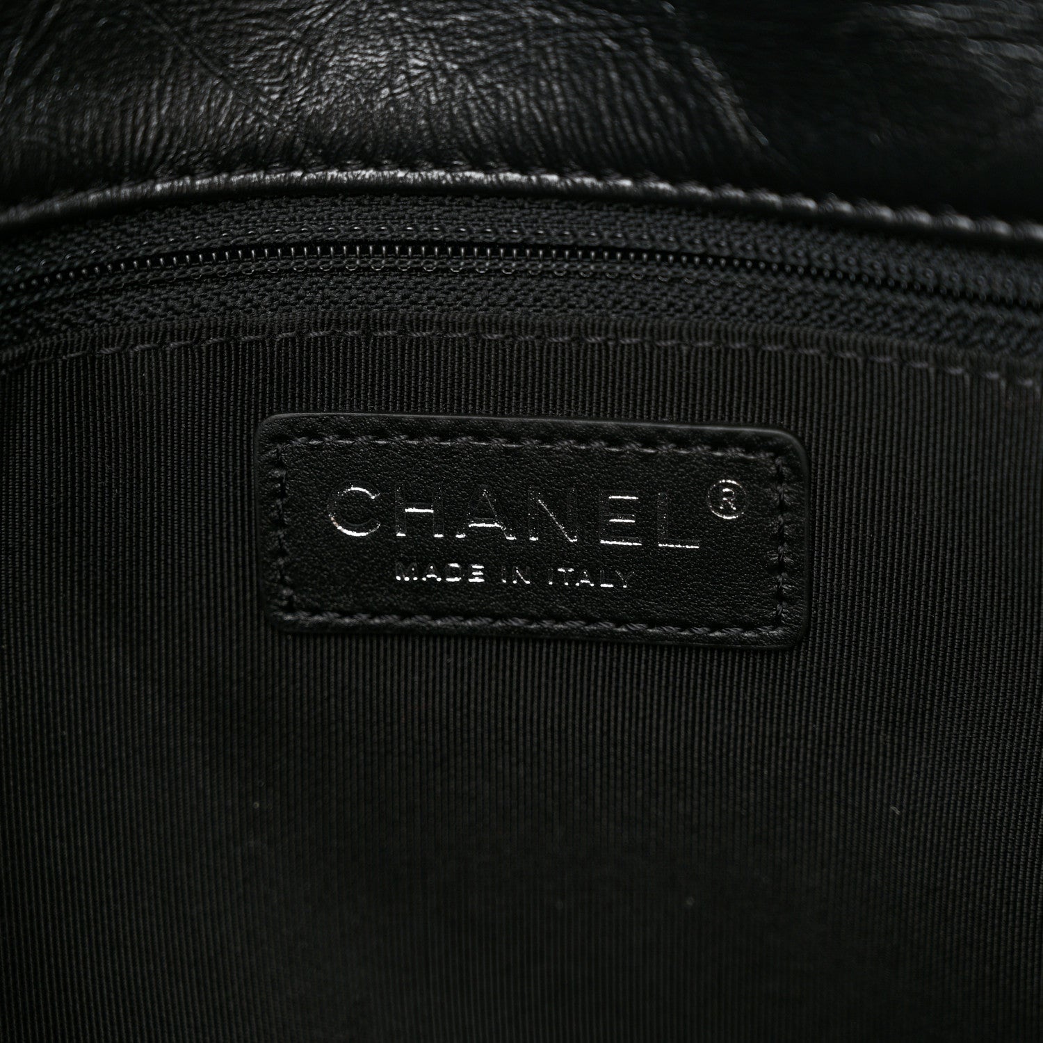 Chanel Metallic Crumpled Calfskin Big Bang Large Flap Bag Black 6 of 10