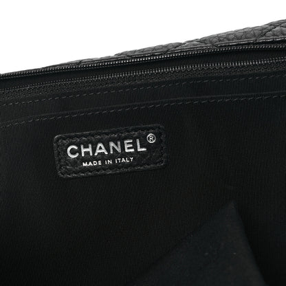 Chanel Grained Calfskin Quilted Small XXL Travel Flap Bag Black 6 of 10