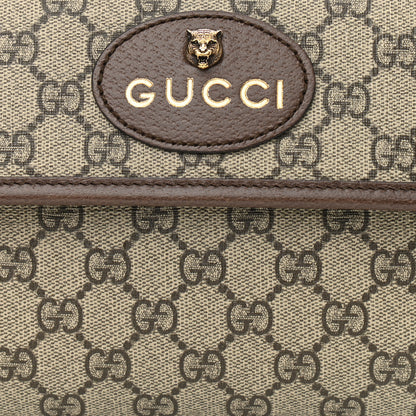 Gucci GG Supreme Monogram Neo Vintage Web Belt Bag Brown 8 of 11