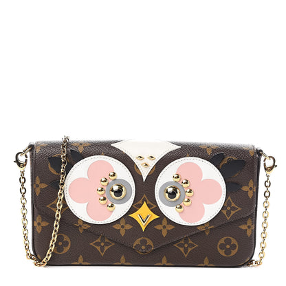 Louis Vuitton Monogram Lovely Birds Pochette Felicie Chain Wallet 1 of 13