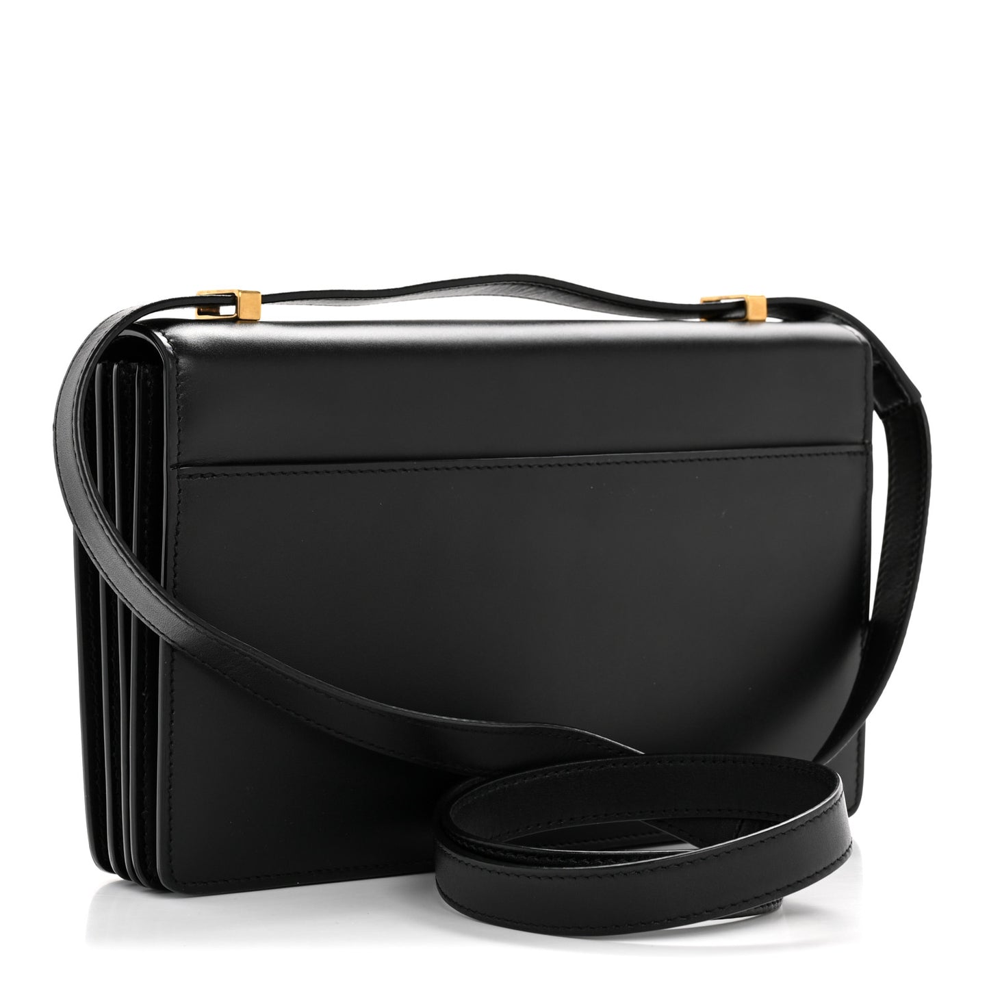 Calfskin Monogram Small Dylan Shoulder Bag Black