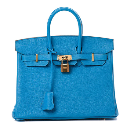 Hermes Togo Birkin 25 Bleu Zanzibar 1 of 13