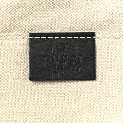 Gucci Canvas Flora Knight Travel Laptop Document Case Black 6 of 8