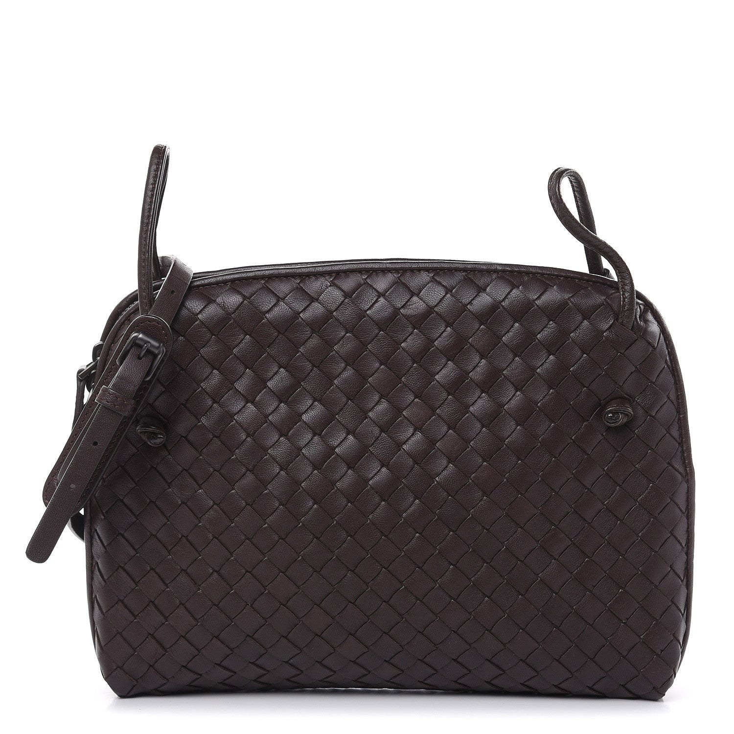 Bottega Veneta Nappa Intrecciato Nodini Bag Ebano 1 of 11