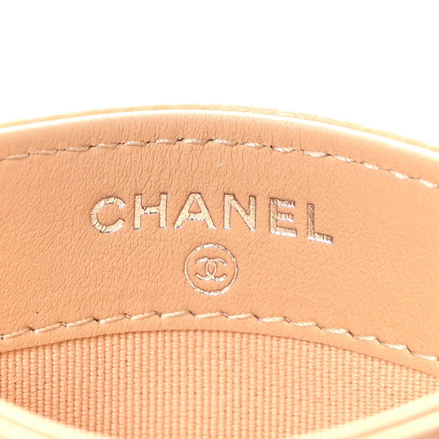 Chanel Caviar Quilted Card Holder Beige 6 of 9