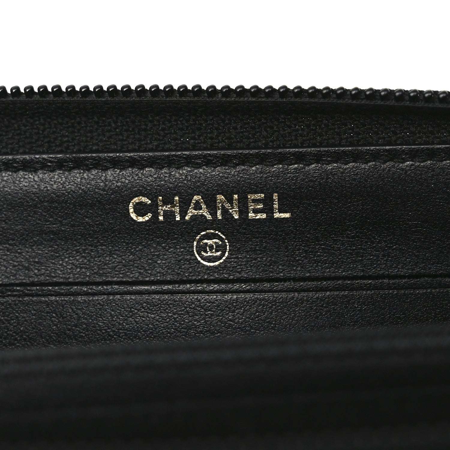 Chanel Caviar Quilted Small Boy Zip Around Wallet Black 6 of 8