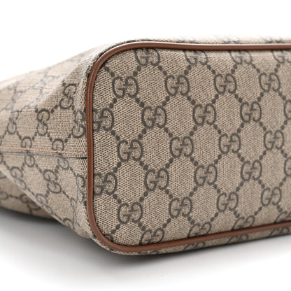 Gucci Soft GG Supreme Monogram Small Crossbody Tote Beige Cuir 8 of 9
