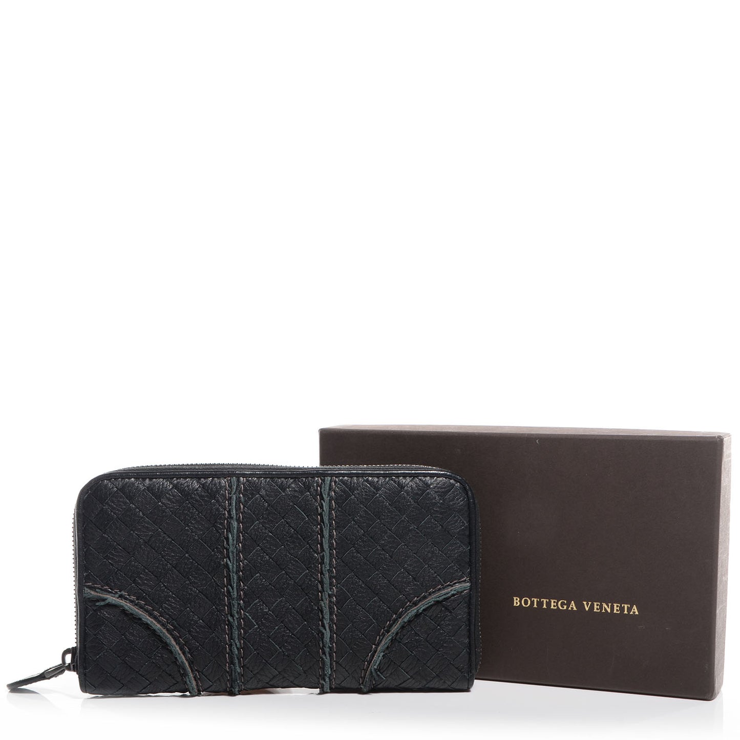 Vivo Cervo Intreccio Zip Around Wallet Nero Black