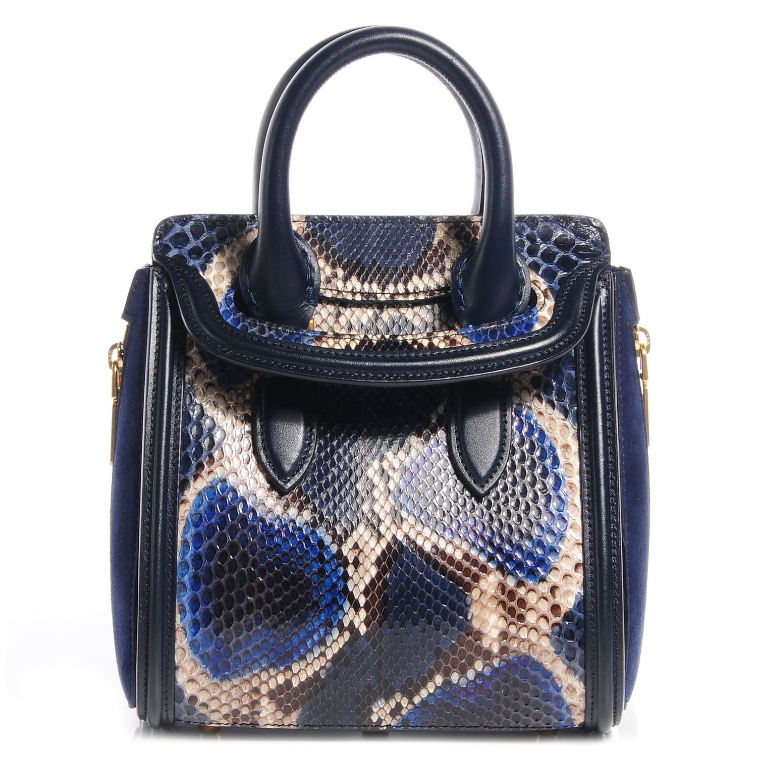 Alexander McQueen Python Mini Heroine Blue 1 of 8