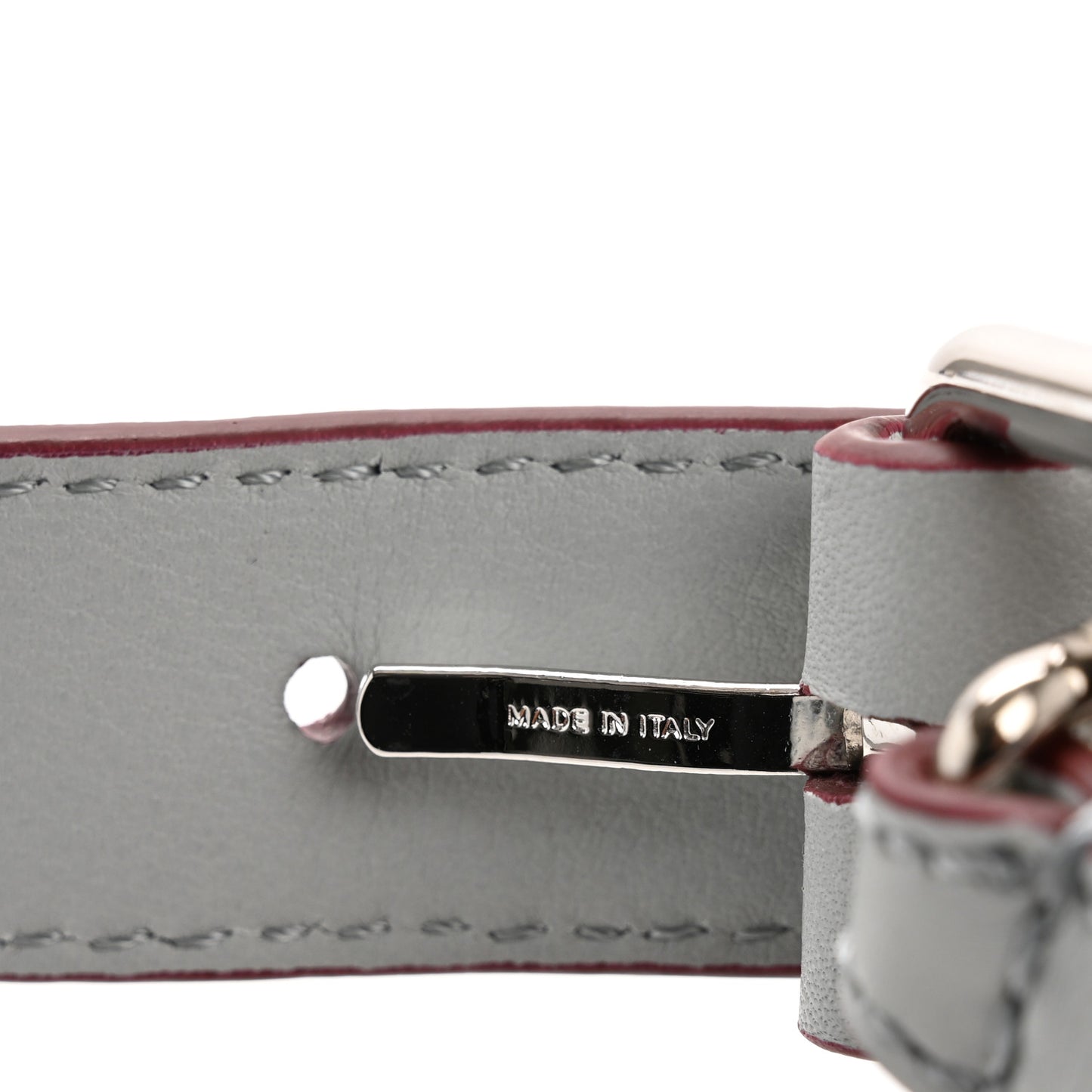 Calfskin Adjustable Peekaboo Strap Light Blue