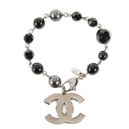 Chanel Beaded CC Bracelet Black 1 of 5