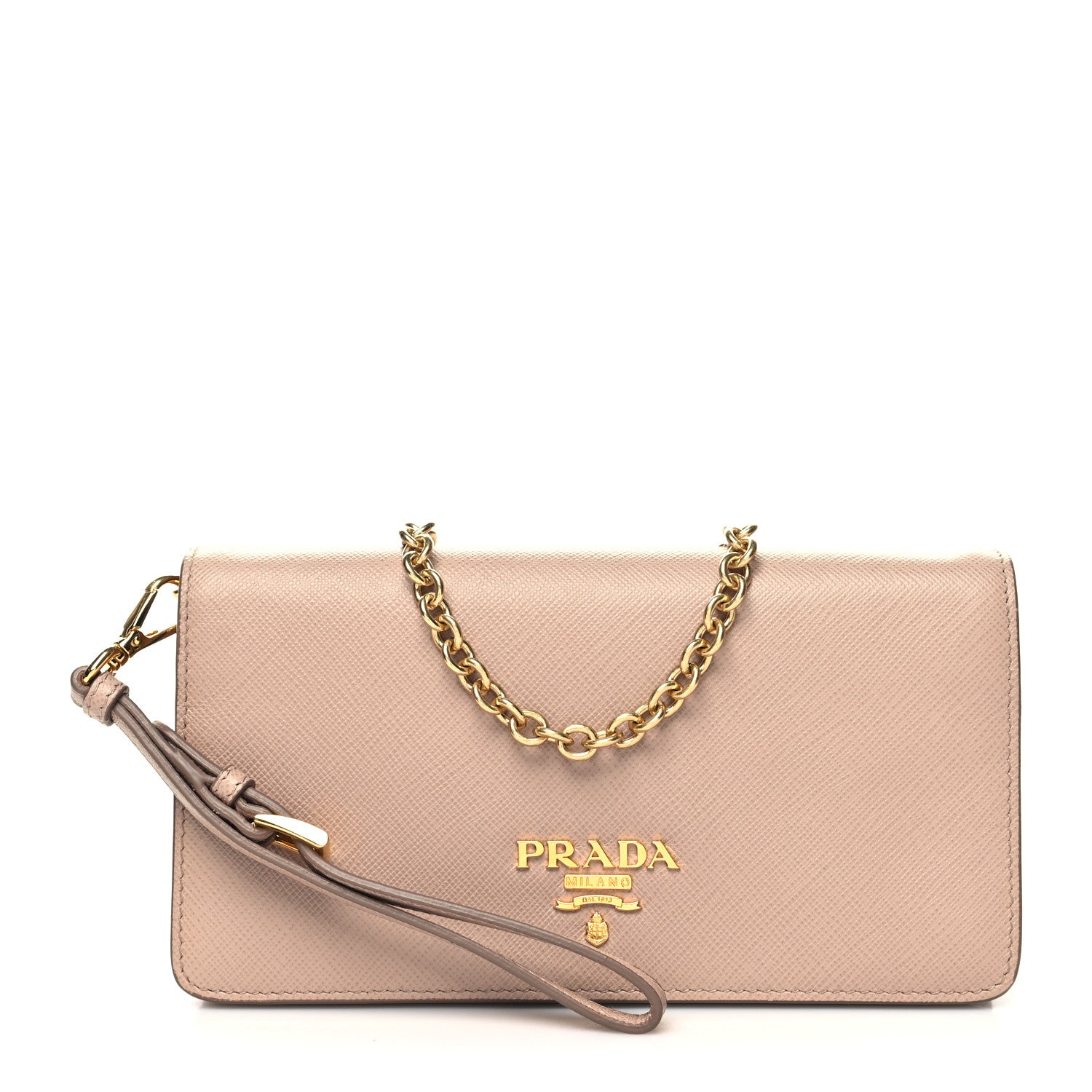 Prada Saffiano Metal Mini Crossbody Bag Cipria 1 of 9