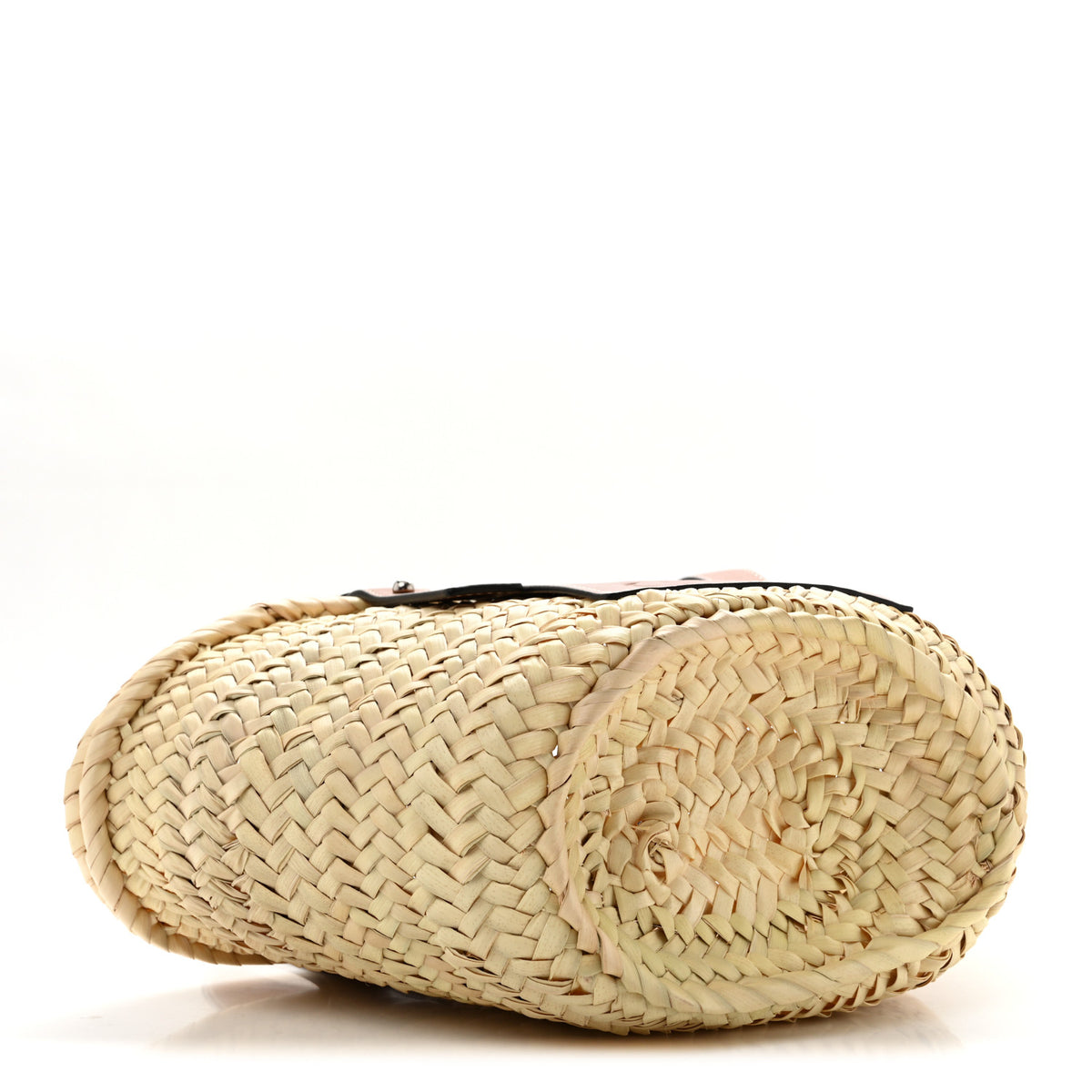 Loewe Raffia Small Basket Tote Bag Natural Tan 4 of 13