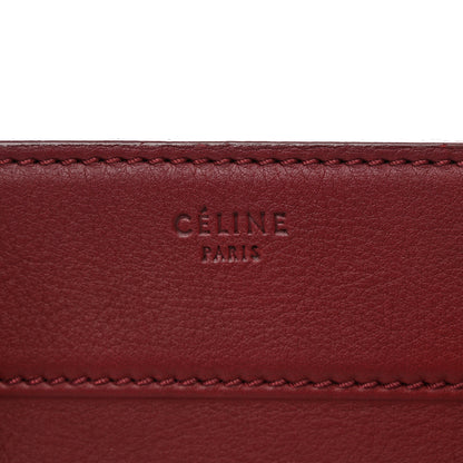 Celine Supple Calfskin Medium Phantom Luggage Burgundy 9 of 11