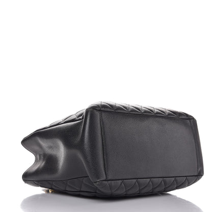Chanel Caviar Quilted Grand Shopping Tote GST Black 4 of 16
