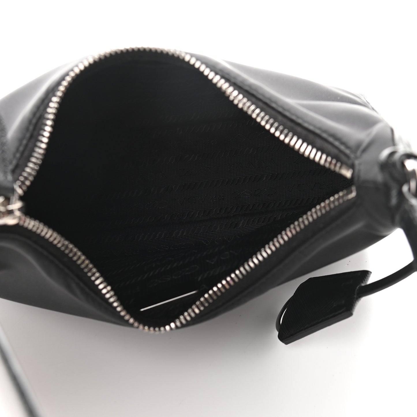 Tessuto Nylon Saffiano Mini Re-Edition 2005 Bag Black