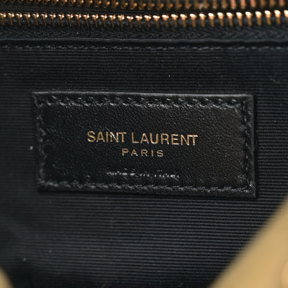 Saint Laurent Canvas Quilted Toy Loulou Puffer Monogram Chain Satchel Fir Green 6 of 10