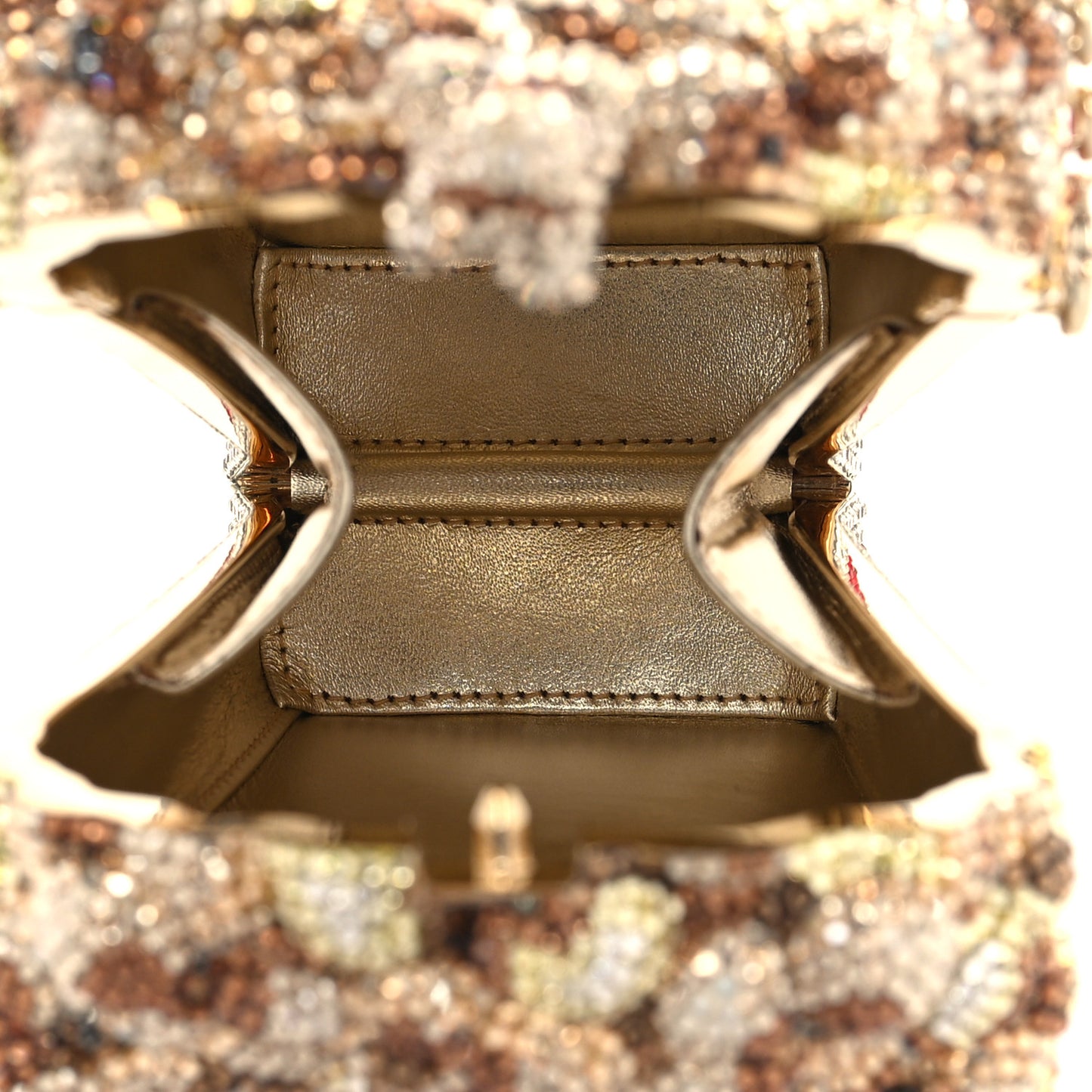 Crystal Matinee Popcorn Clutch Red White