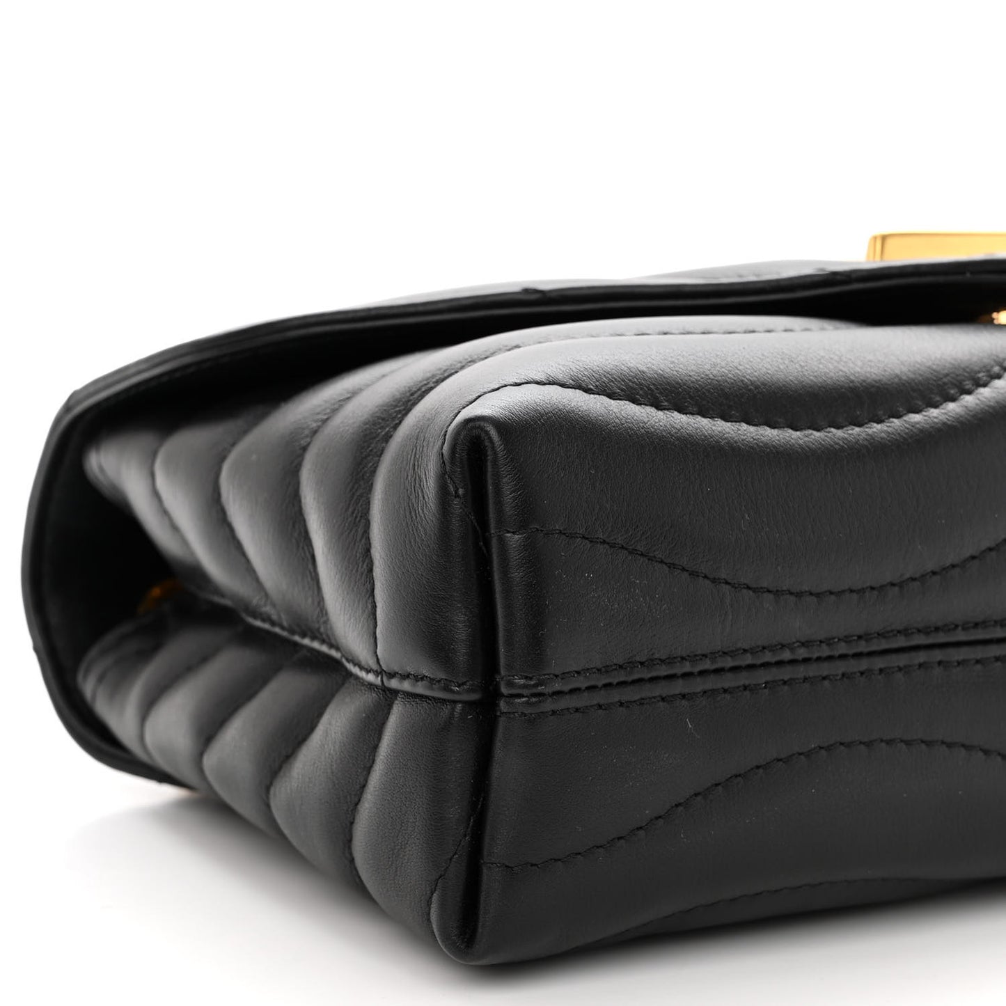 Calfskin LV New Wave Chain Bag Black