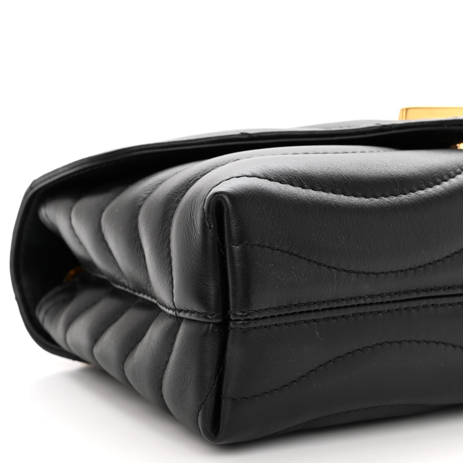 Louis Vuitton Calfskin LV New Wave Chain Bag Black 8 of 10