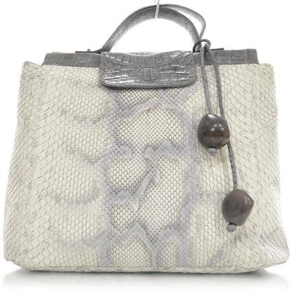 Nancy Gonzalez Crocodile Python Framed Satchel 1 of 8