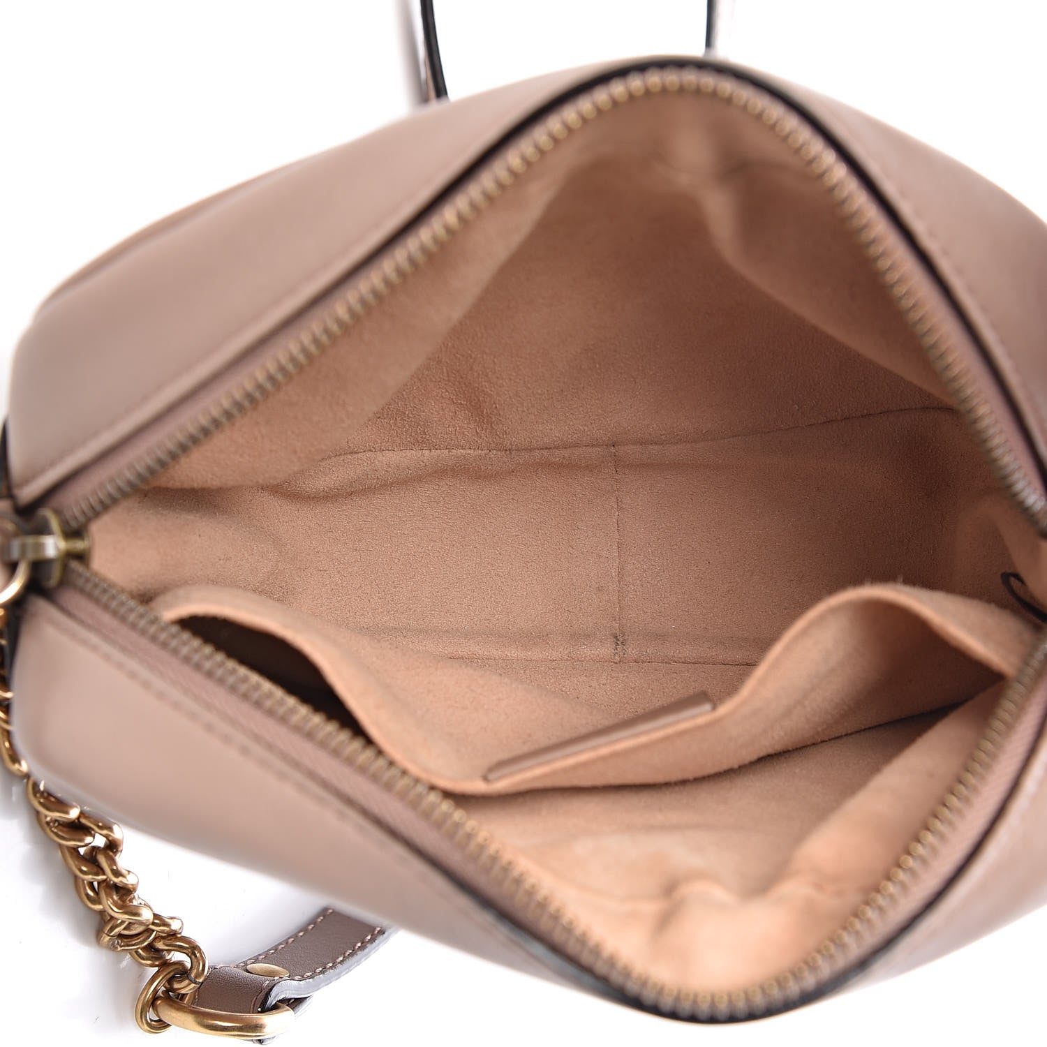 Gucci Calfskin Matelasse Mini GG Marmont Chain Shoulder Bag Porcelain Rose 5 of 15
