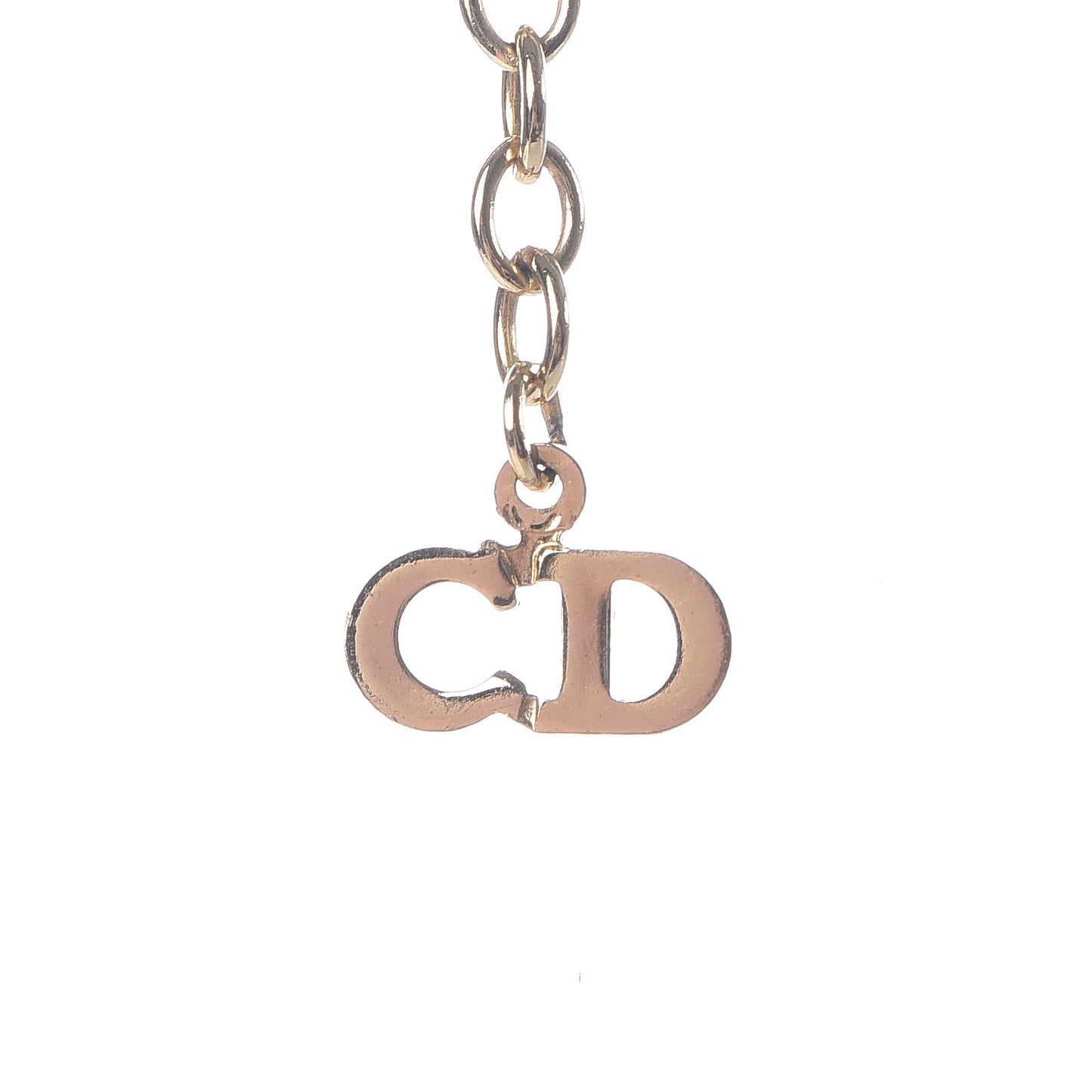Crystal Interlocking Necklace Gold