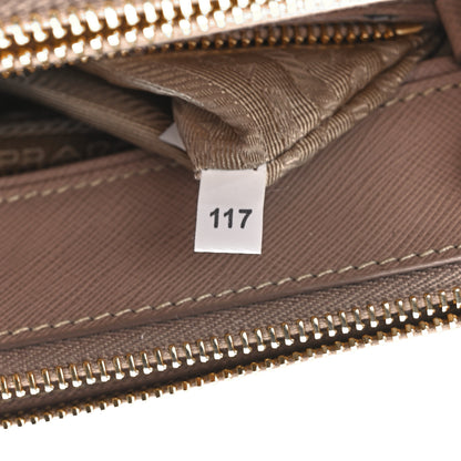 Prada Saffiano Small Galleria Double Zip Tote Argilla 8 of 12