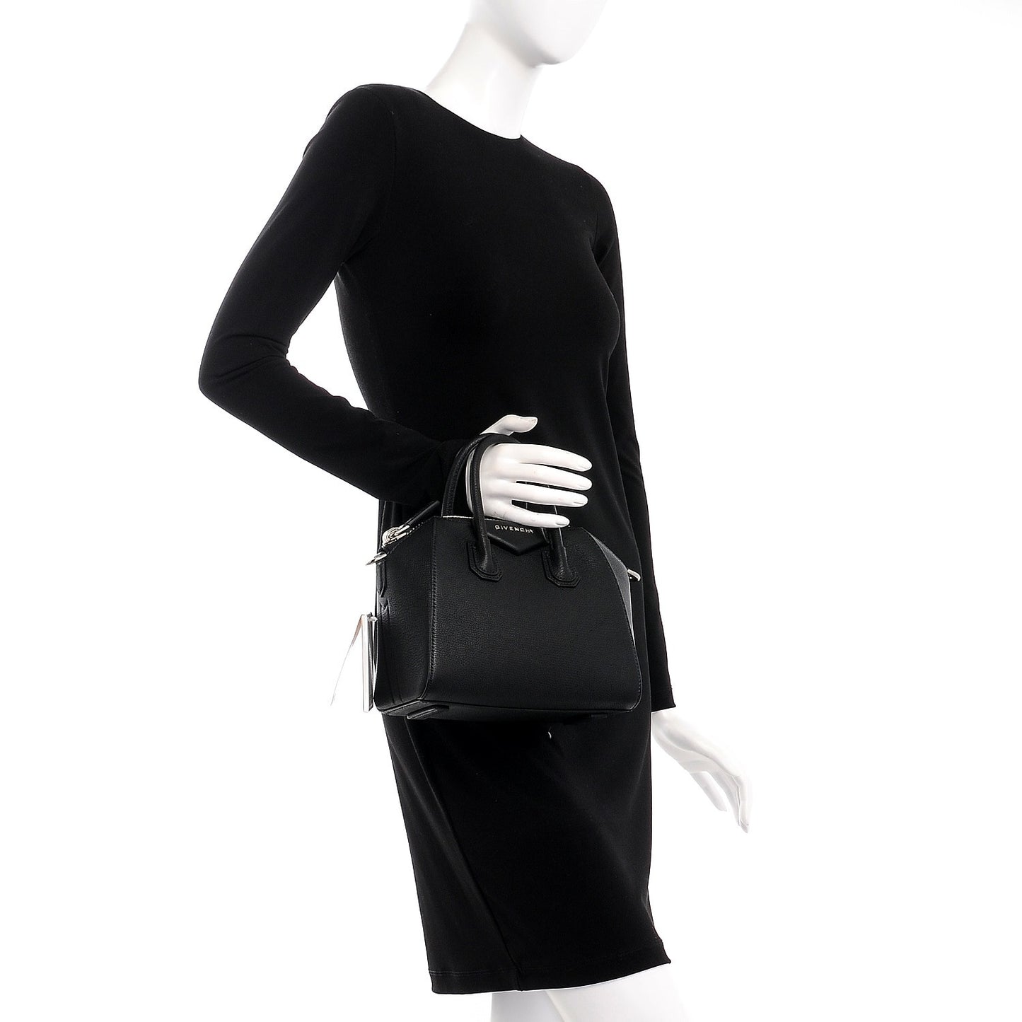 Sugar Goatskin Mini Antigona Black