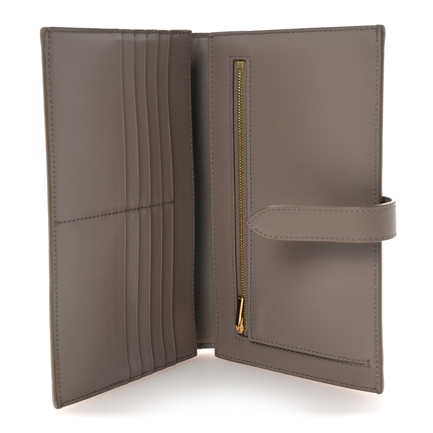 Celine Grained Calfskin Large Multifunction Strap Wallet Pebble 5 of 8
