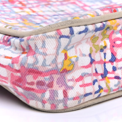 Chanel Canvas Watercolor Tweed Print Clover Small Flap Multicolor 6 of 9