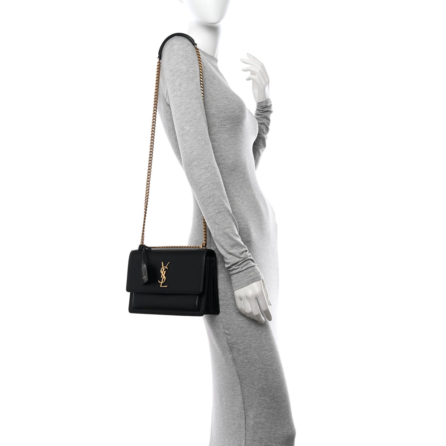 Calfskin Medium Monogram Sunset Black