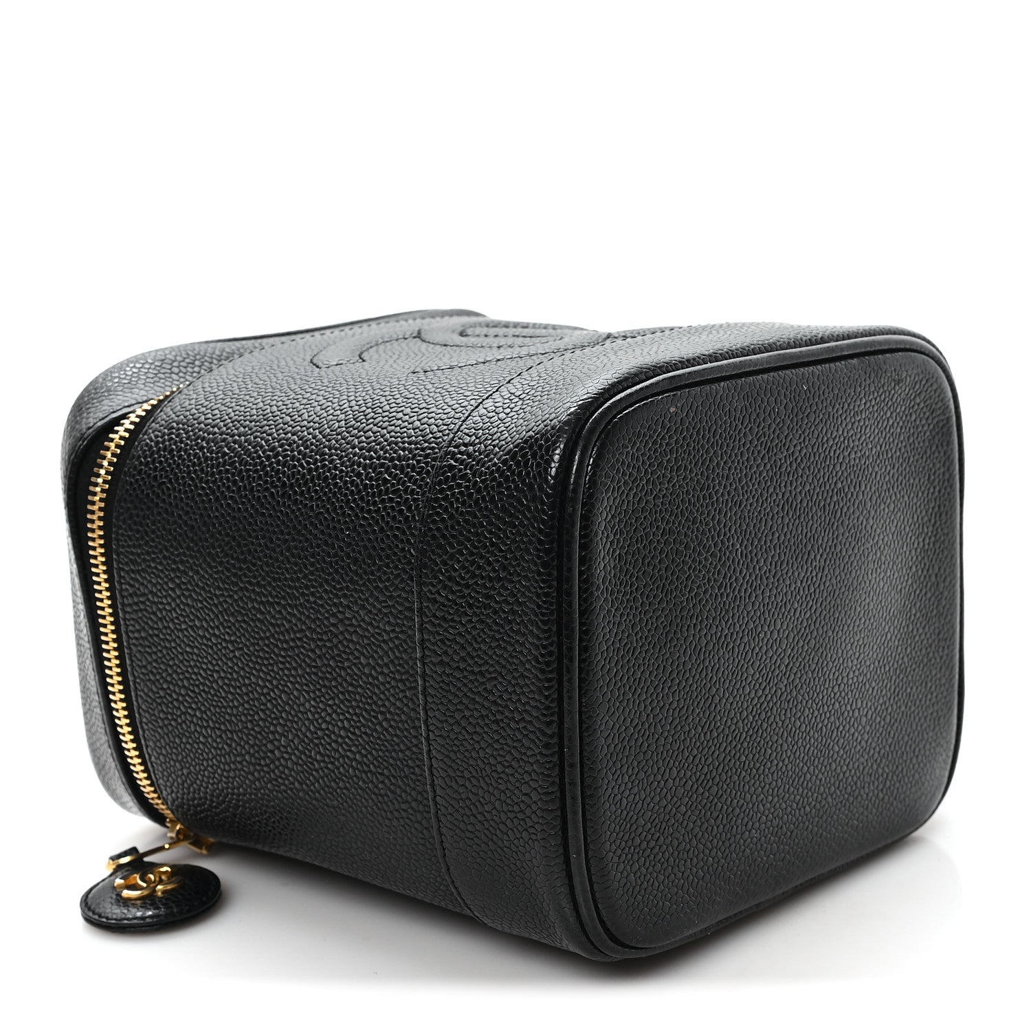 Chanel Caviar Vanity Cosmetic Case Black 4 of 9