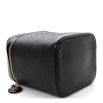 Chanel Caviar Vanity Cosmetic Case Black 4 of 9