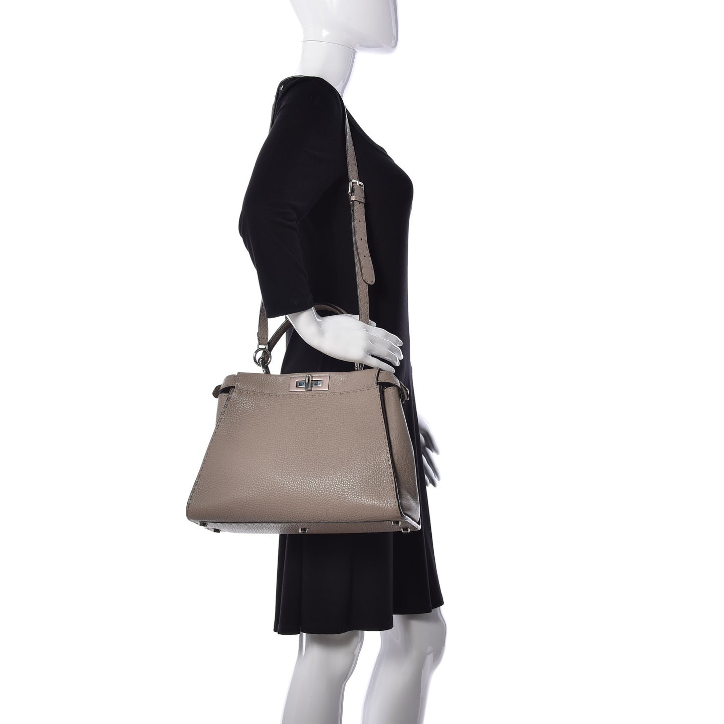 Cuoio Romano Selleria Medium Peekaboo Iconic Satchel Corda