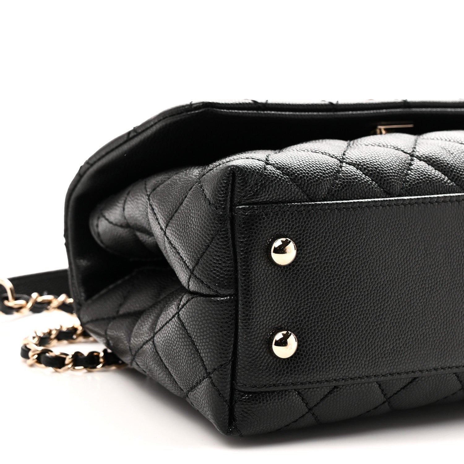 Chanel Caviar Quilted Mini Coco Handle Flap Black 9 of 11