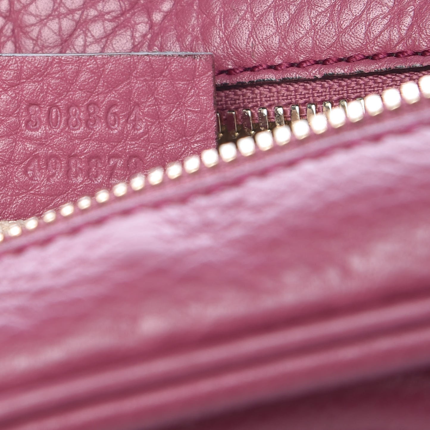 Pebbled Calfskin Small Soho Disco Bag Peonia Flower
