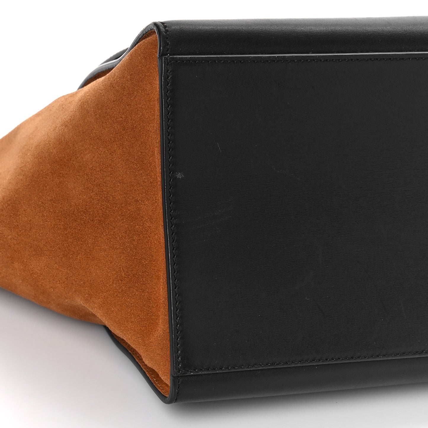 Snakeskin Suede Trapeze Brown